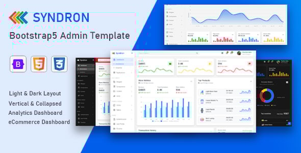 \*\*Syndron \- Bootstrap5 Admin Template\*\*