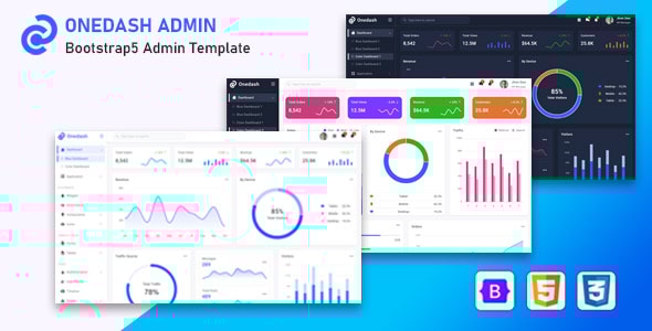 \*\*OneDash \- Bootstrap 5 Admin Template\*\*