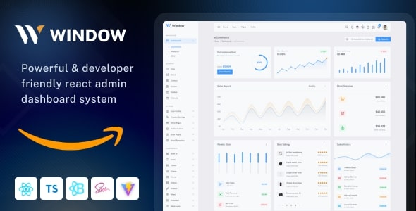 \*\*Window \- React Admin Dashboard Template\*\*