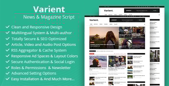 **Varient - News & Magazine Script**