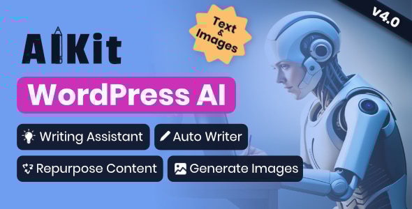 **AiKit – WordPress AI Writing Assistant using GPT-3**