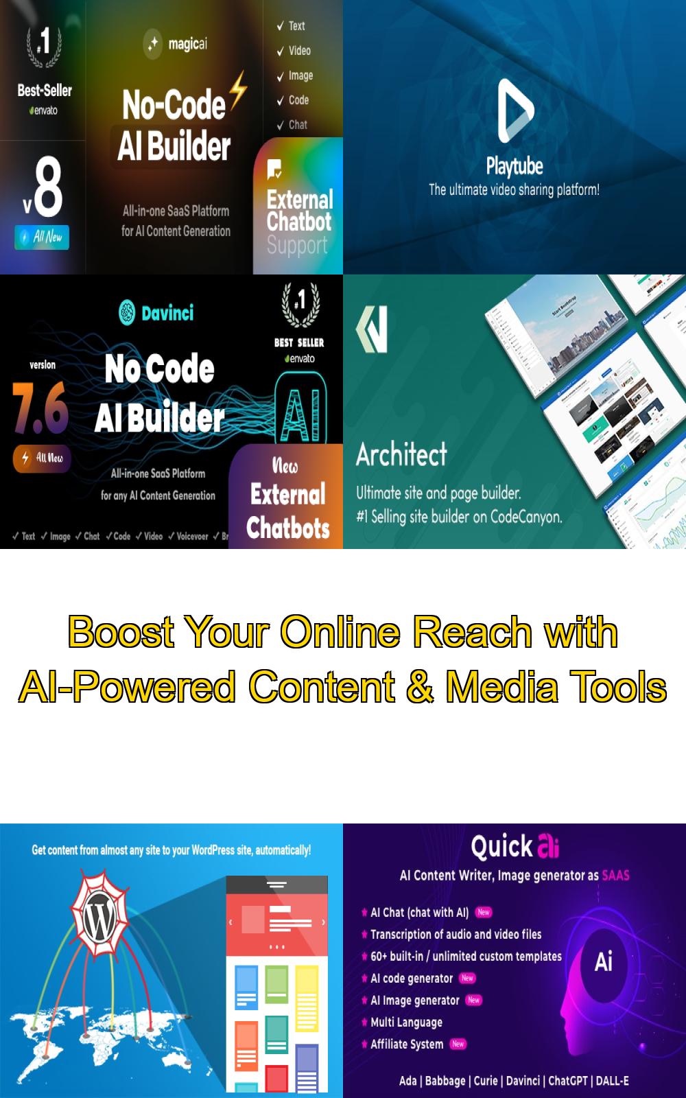 Boost Your Online Reach with AI-Powered Content & Media Tools