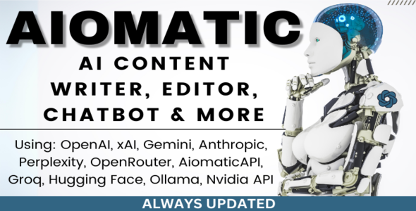 **AIomatic – Automatic AI Content Writer**