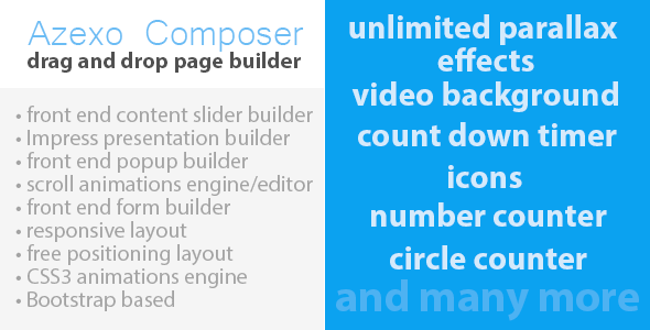**Azexo Composer – Drupal Page Block Builder**