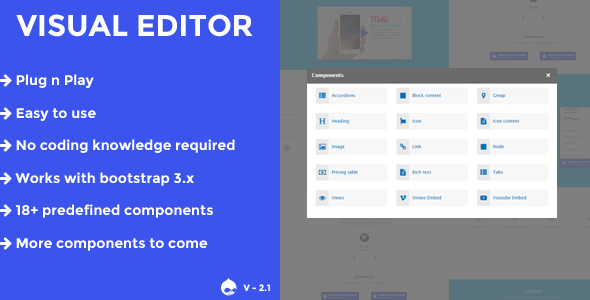 **Visual Editor – A Drupal 8.x Page Builder**