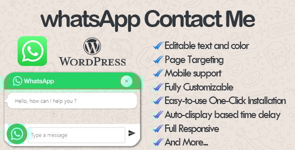 **WhatsApp Contact Me (WhatsApp Chat WordPress Plugin)**