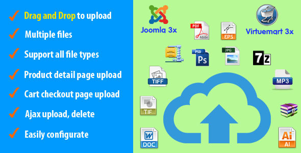 **Drag\&Drop Files Upload for Virtuemart 3**