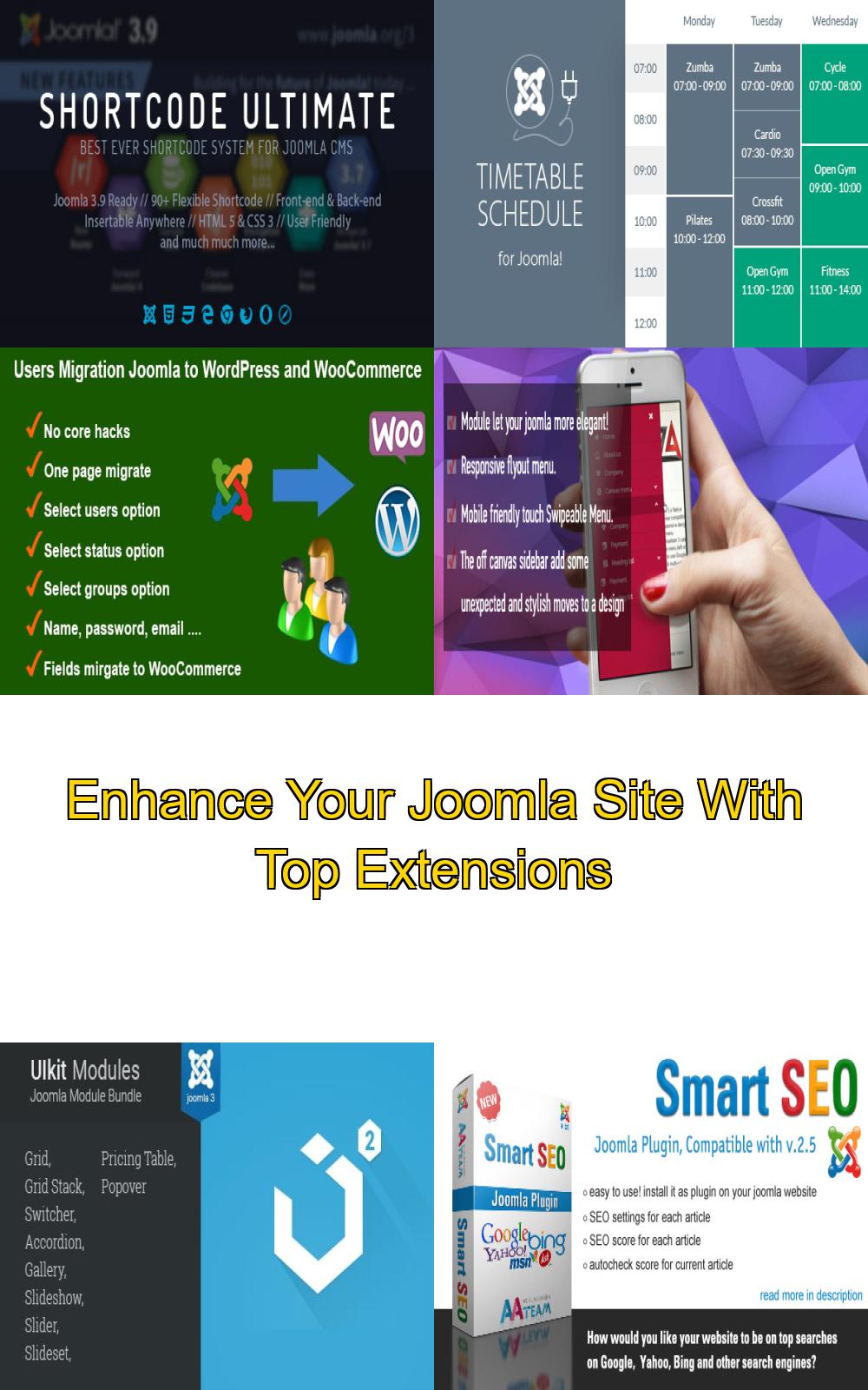 Enhance Your Joomla Site With Top Extensions
