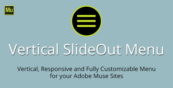 **Vertical SlideOut Menu Adobe Muse Widget**