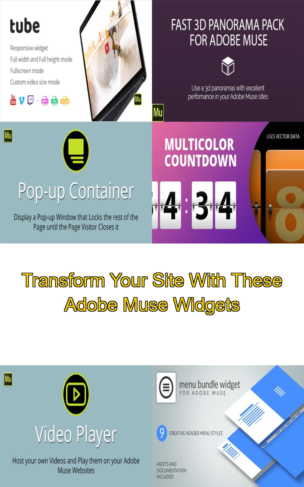Transform Your Site With These Adobe Muse Widgets