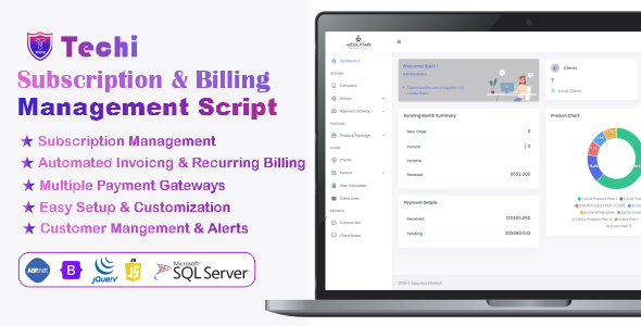 **Techi SaaS \- Software Subscription & Billing Management**