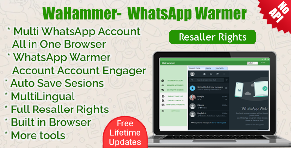 **WAHammer \- Multi WhatsApp Account Browser \(WhatsApp Warmer & Account Engager\)**