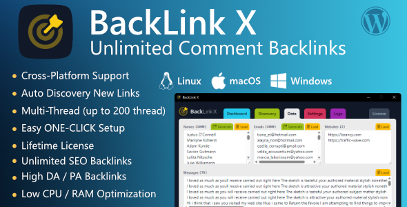 **Backlink X \- Unlimited Comment Backlinks**