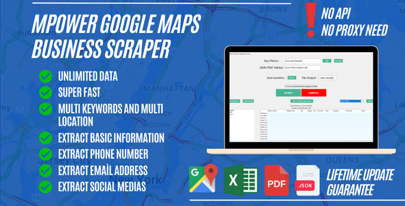 **mPower \- Google Maps Data Scraper**