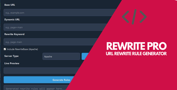 **RewritePro \- URL Rewrite Generator**