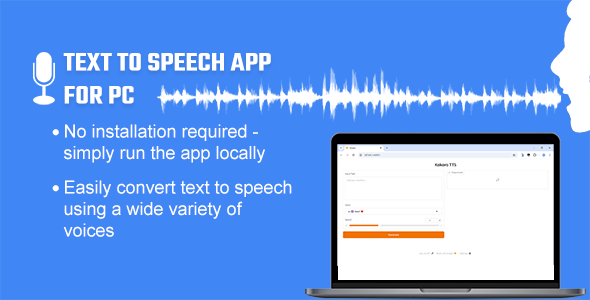 **Text to Speech App for PC \(Kokoro TTS\)**