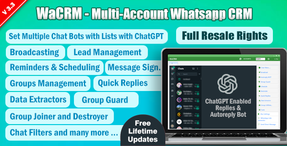 **WA CRM \- Multiaccount WhatsApp CRM**