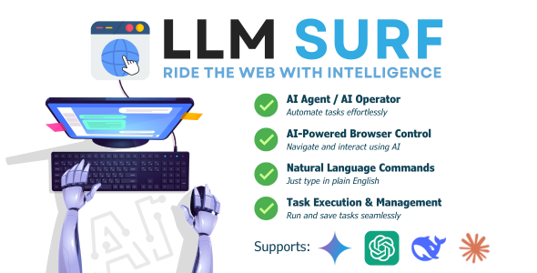 **LLM Surf AI Operator \- AI Agent Browser Automation**