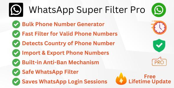 **WhatsApp Super Filter Pro \- Generate Filter**