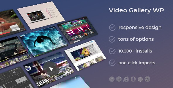 **Video Gallery WordPress Plugin w\/ YouTube, Vimeo**