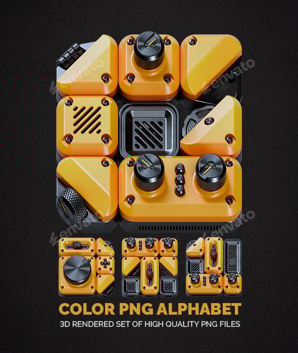 GDT1 - Color PNG Alphabet