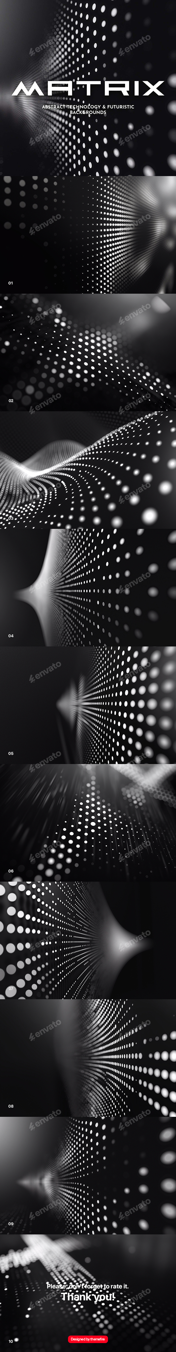 Dot-Matrix Display Backgrounds