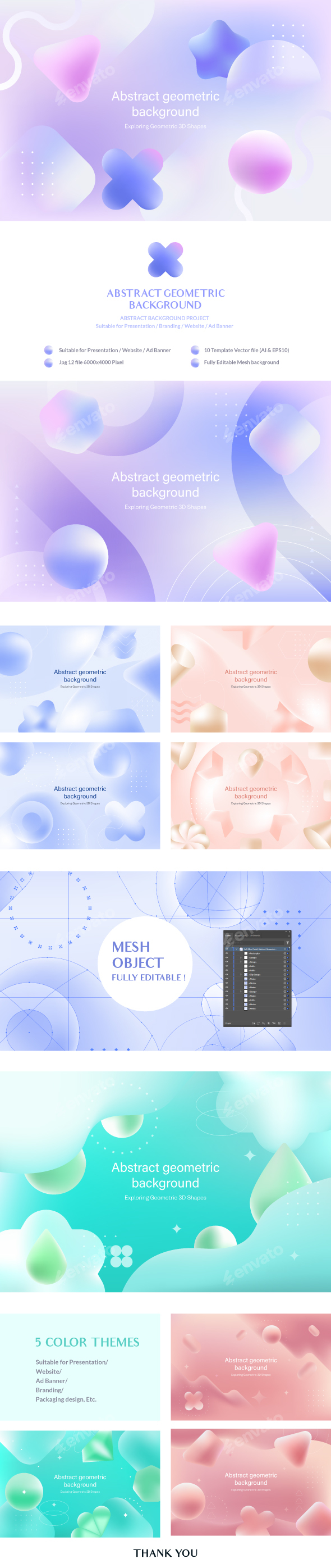 Abstract Geometric Background