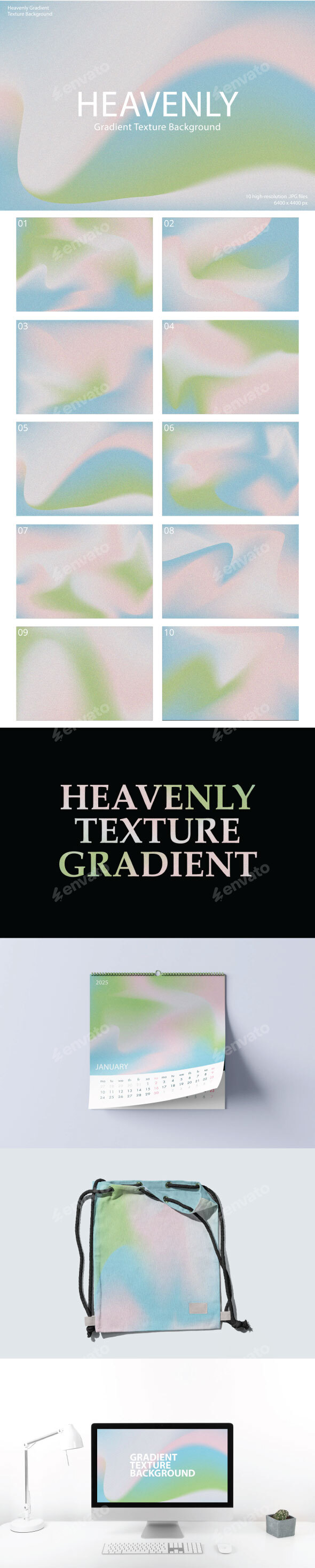 Heavenly Gradient Texture Background