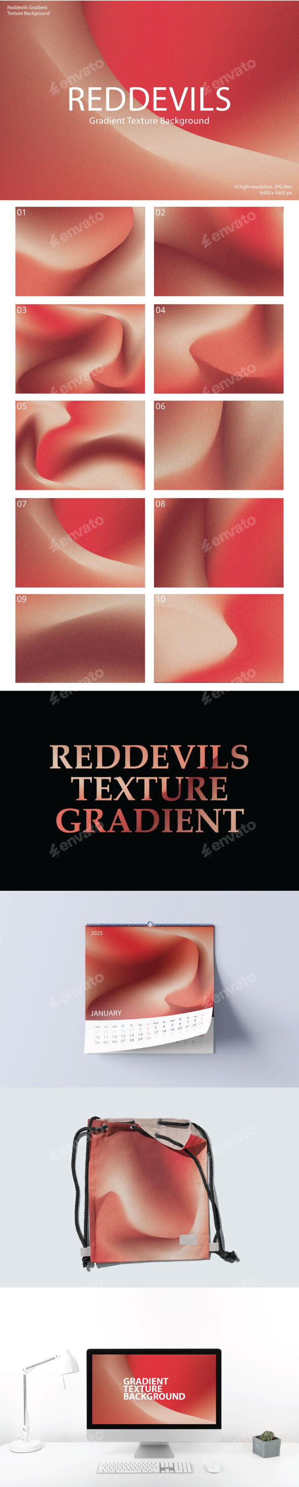 Reddevils Gradient Texture Background