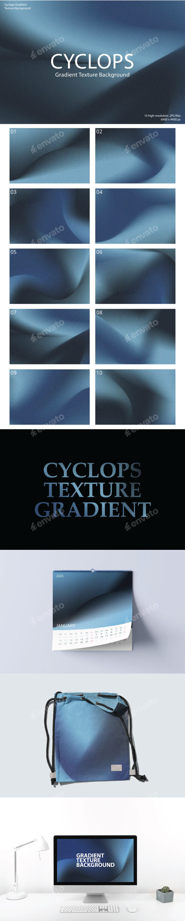 Cyclops Gradient Texture Background
