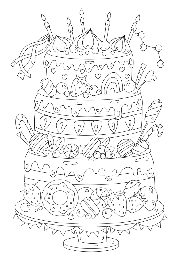 Coloring Page For Kids Old Cottage