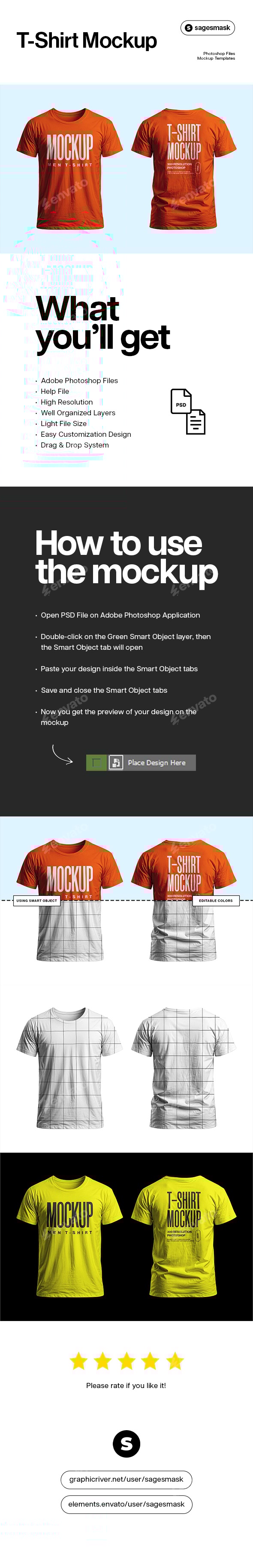 Two Sided T-Shirt Mockup