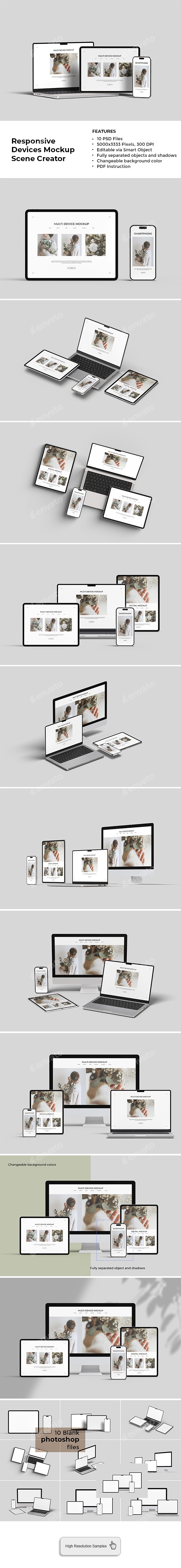 Responsive Device Mockup Scene Creator
