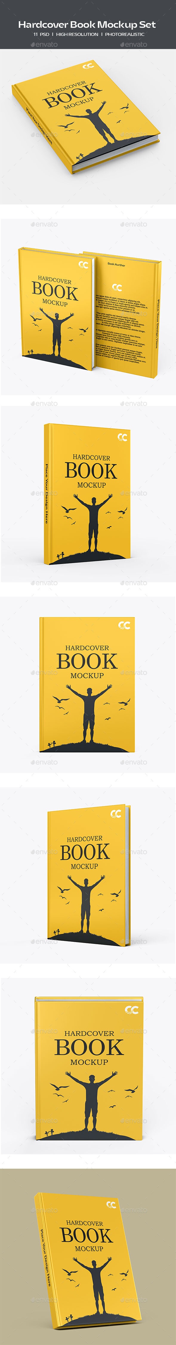 Hardcover Book Mockup Set