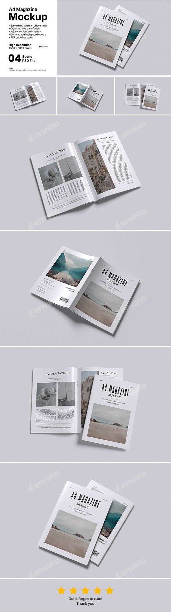 A4 Magazine Mockup