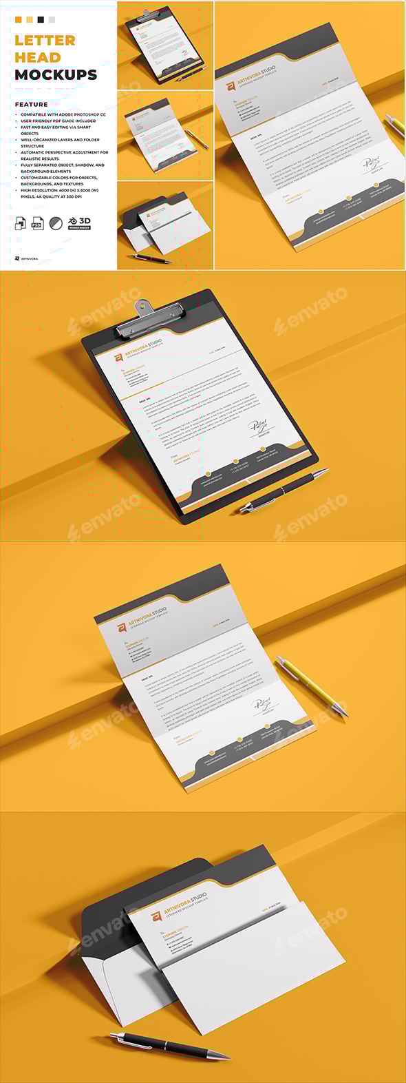 Letterhead Mockup Sets
