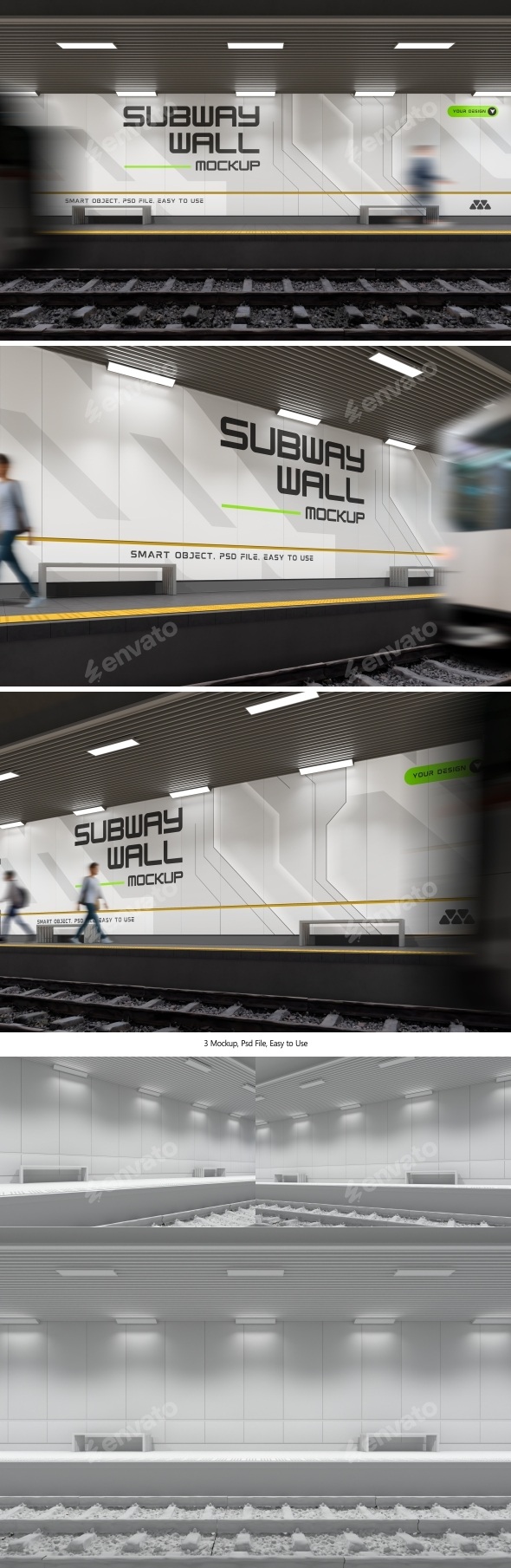 Subway Wall Mockup
