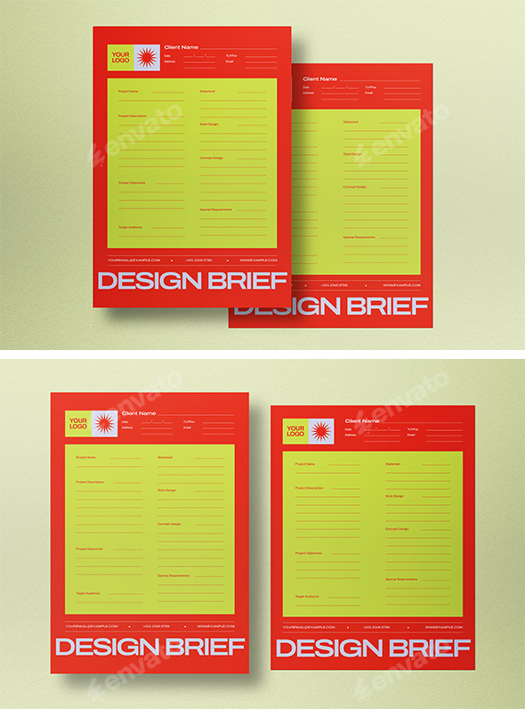 Red Utilitarian Company Design Brief