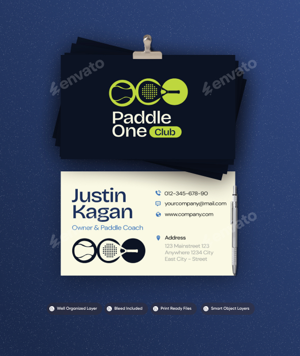 Paddle Club - Business Card