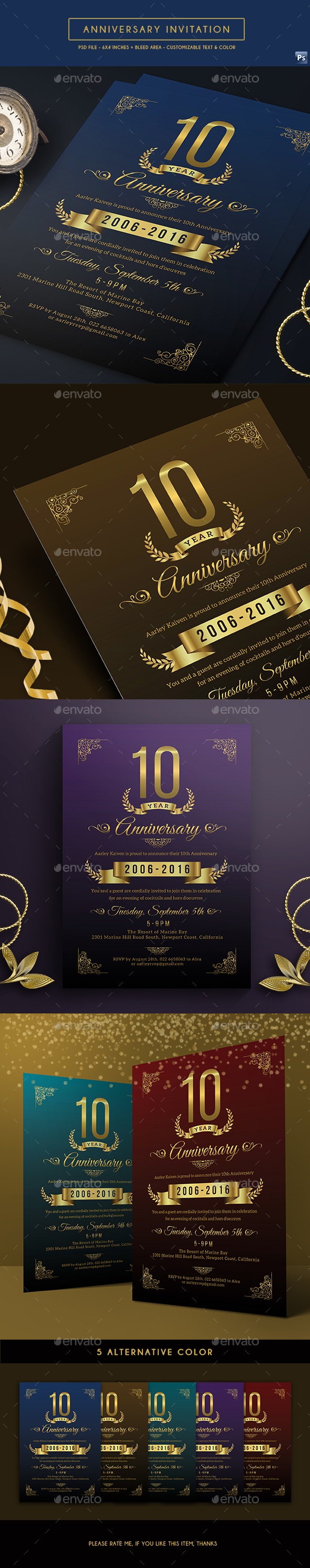 Anniversary Invitation (Alternative Design)