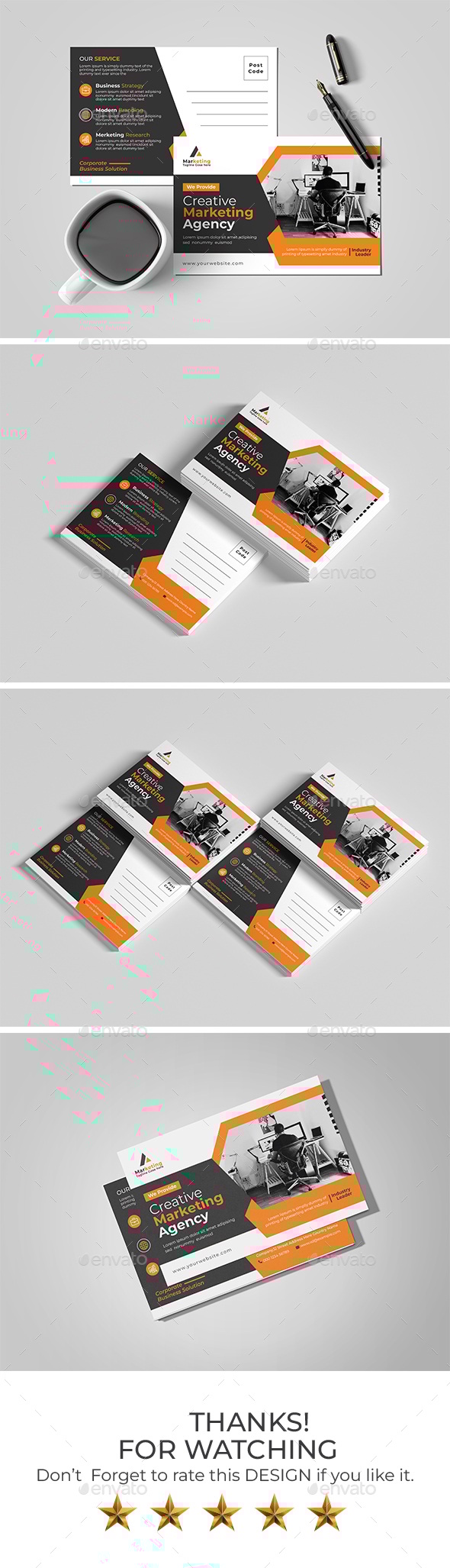 Corporate Postcard Template
