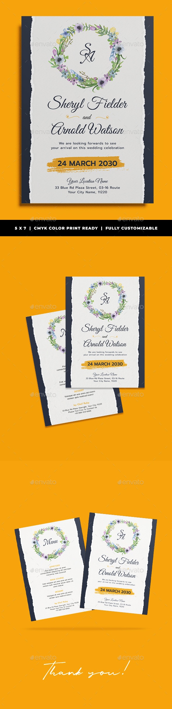 Suithame Wedding Invitation Template