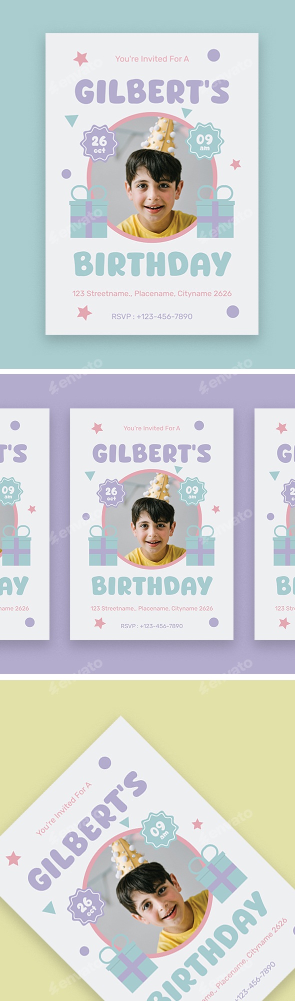 Elegant Birthday Invitation Template