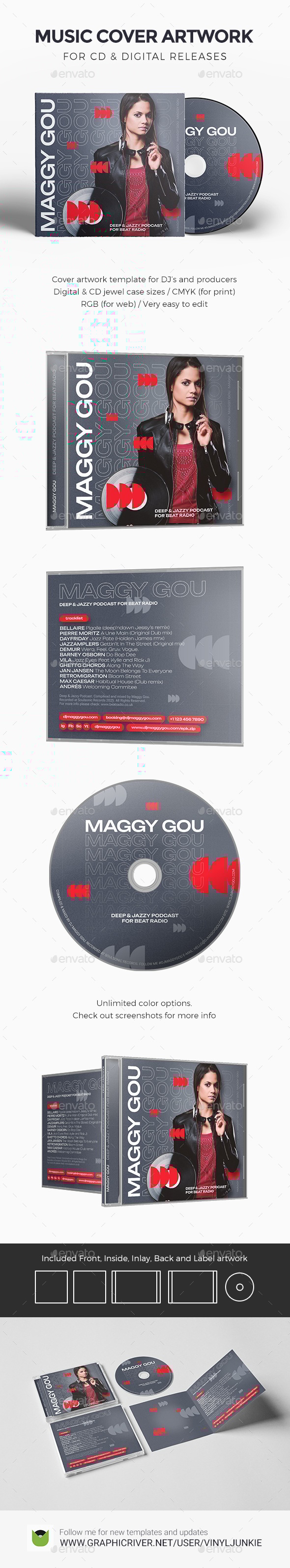 🎶 Top 10 DJ & Music CD Cover Templates on GraphicRiver to Elevate Your Releases in 2025