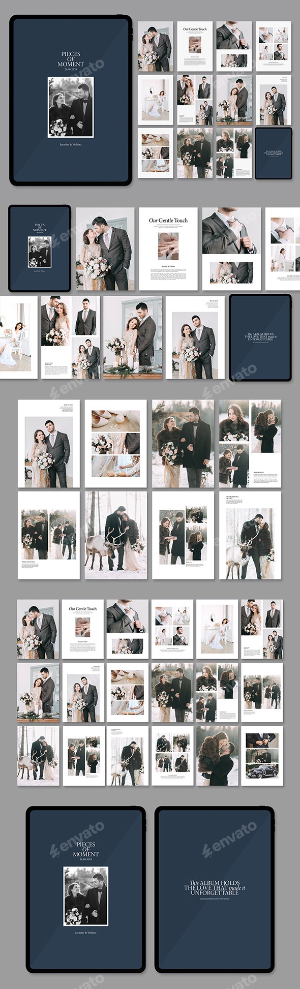 Digital Wedding Photo Album Template