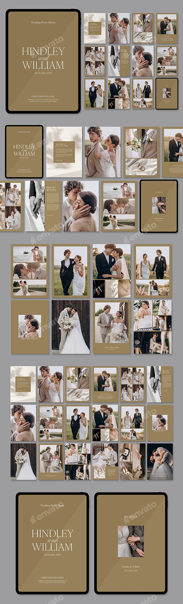Wedding Photo Album Template (Digital)