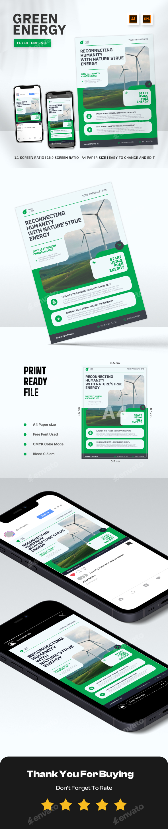 Green Energy Flyer Template