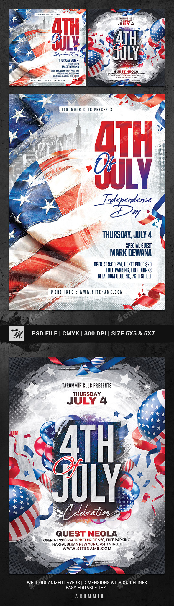 4th Of July Flyer Bundle Vol 2