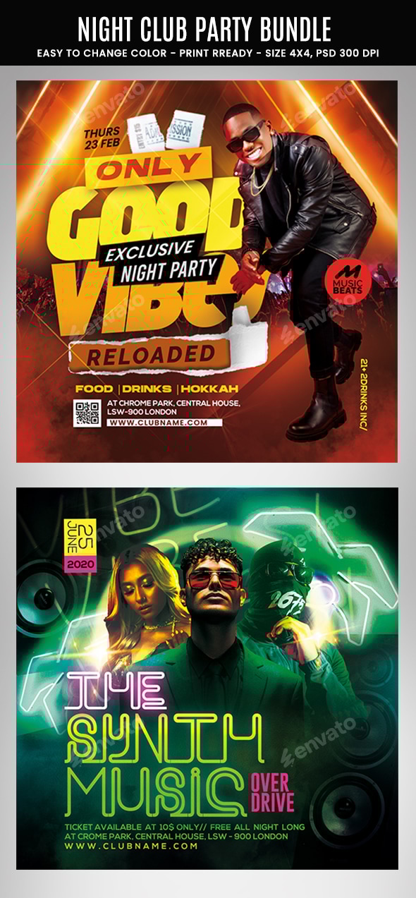 Night Club Flyer Bundle