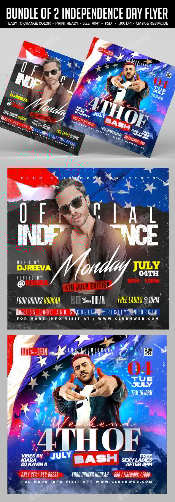 Independence Day Flyer Bundle